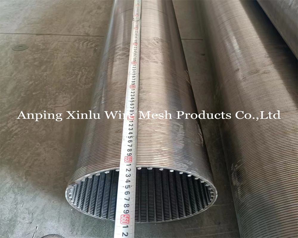 Galvanized 2.5x4mm Welded Profile Vee Wire Screen Tube for Water Treatment and Industrial Filtering Applications
