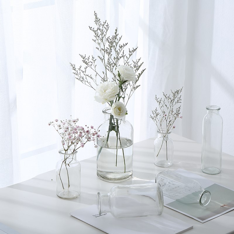 Wholesale High Quality Wedding Decorative Clear Glass Vase