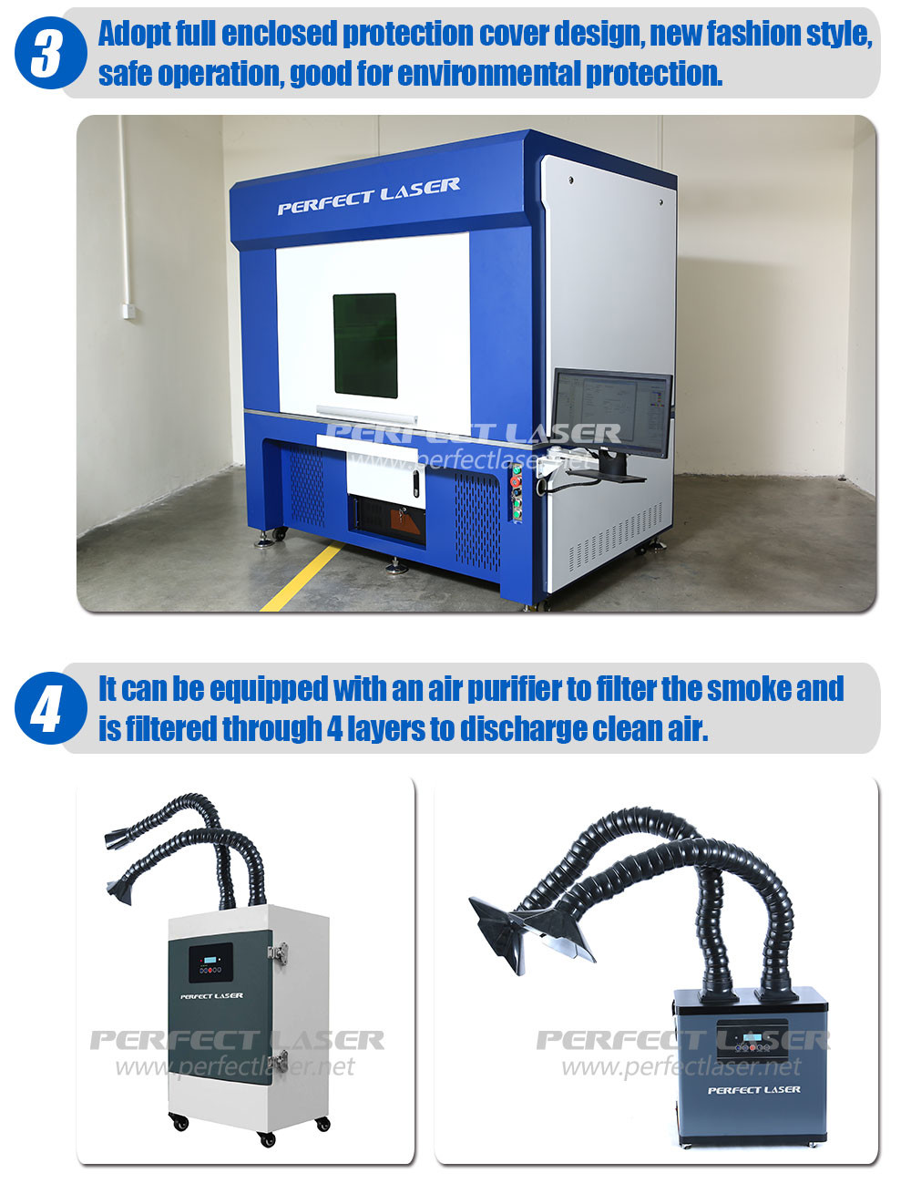 Air Cooled Fiber Laser Marking Machine 6000mm/s Large Format 900x600mm 1200 Watt
