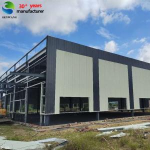 Custom Steel Structure Building with Galvanized H Beam and Sandwich Panel