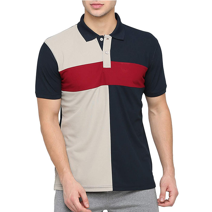 Slim Fit Office Polo Shirt For Men Short Sleeve 100 Cotton Fashion Anti - Pilling