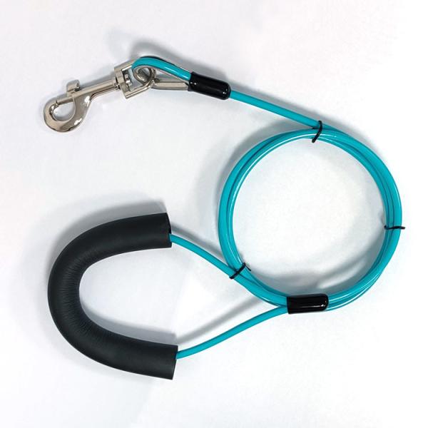 PVC Coated Cable Pet Leash Dog Tie Out Stake And Tie Out Cable For Dogs Up To 90