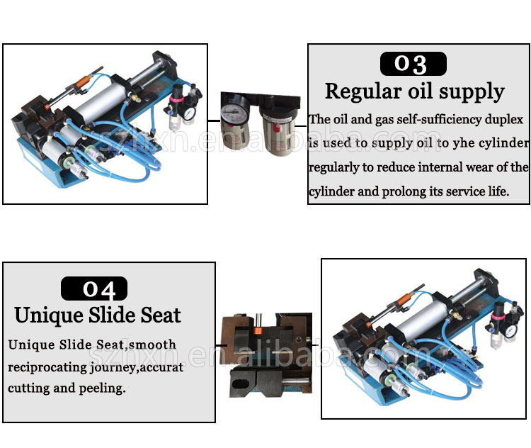 Large Square Cable Line Stripper for 220V Multi-core Gas Electric Wire Cable Stripping