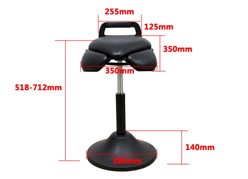 Customizable Rotation Lifting Swinging Bar Stool With PU Seat Back
