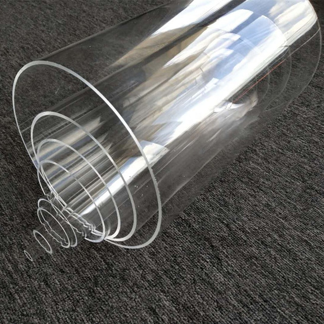 Custom Leghth 1m 2m Clear Milky Plastic Acrylic Tubes 70mm