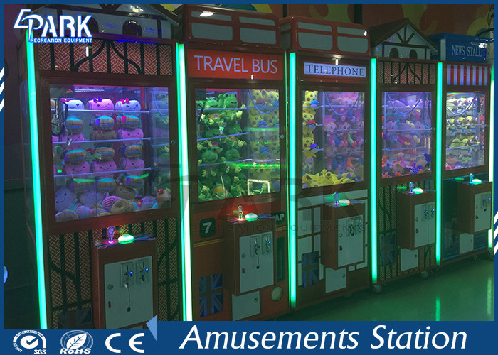 Fashion Design Toy Grabber Machine / Toy House Claw Machine Coin Operated