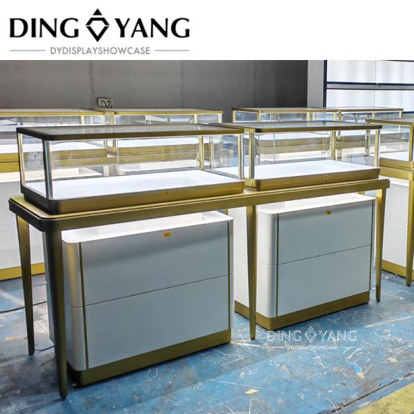 Custom Made Fashion Jewellery shop counter , Beautiful Appearance Firm Structure