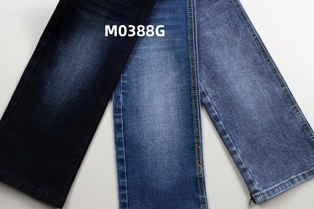 11.5 Oz Dark Blue And Crosshatch Slub Woven Denim Jeans Fabric Normal Finishing