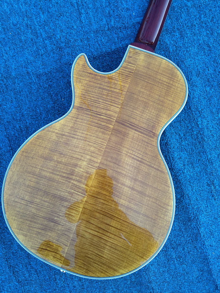 2017 New+Factory+Chinese Giggle ES Hollow Body F hole Cob brown color lp guitar China Electric Guitarras Free shipping G