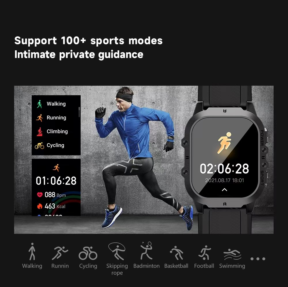 Super Amoled Display Smartwatch BT Call 1ATM Waterproof Large Memory Smart Watch C26