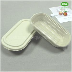 Eco-Friendly Sugarcane Pulp 850ml Package Box With Lid -100% Biodegradable