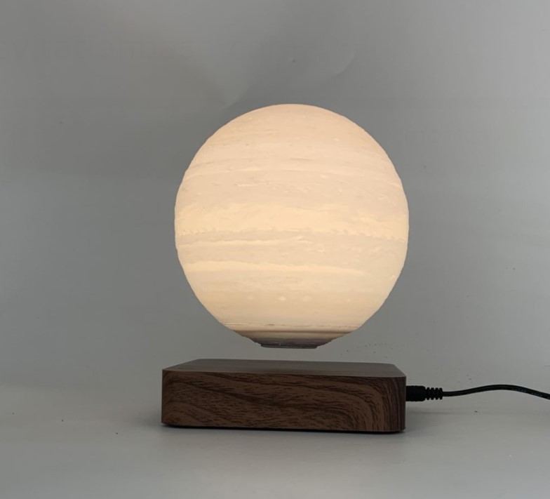360 rotating magnetic levitation floating 6inch planet light lamp night light for home decor and gift