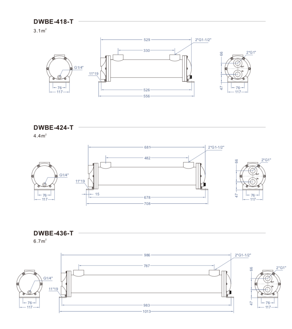Shell and tube heat exchanger shell and tube oil cooler industrial shell and tube cooler