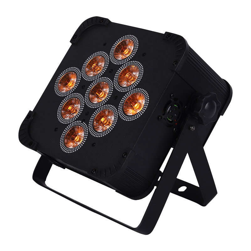 Rgbwau 6in1 9*18W LED Battery Power Wireless LED PAR Light