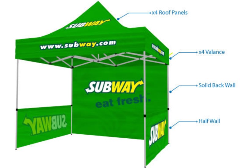 3X6m Pop up Canopy Tent Side Walls Straight Leg Canopy Tent (J-NF38F21014)