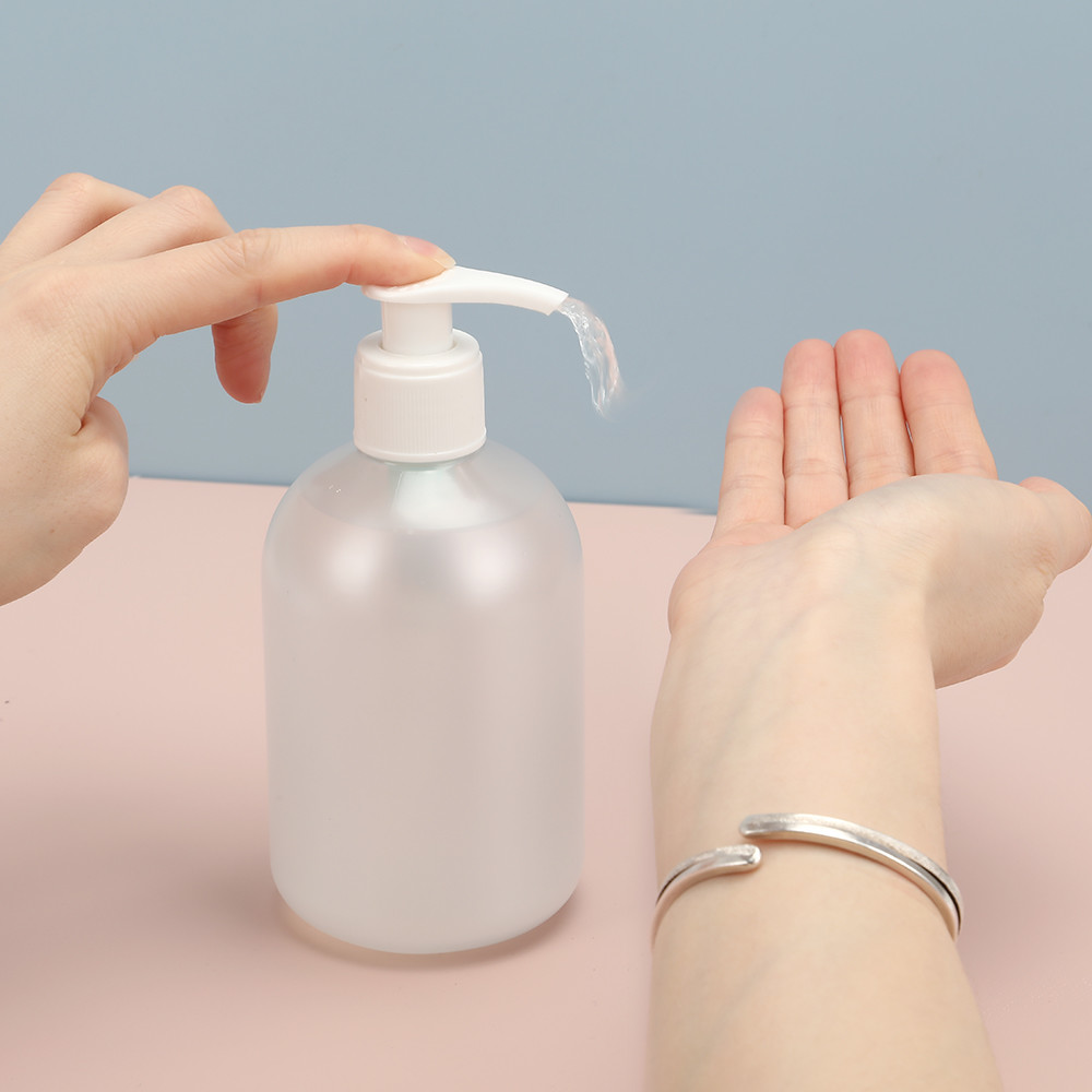 Flip top Round PET Lotion Bottles 300ml Clear Bottles for Effective Body Care