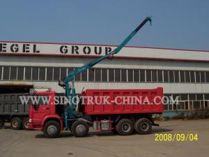 China 290HP Euro II Right Hand Driving Truck Mounted Crane With Straight Tescope Boom on sale