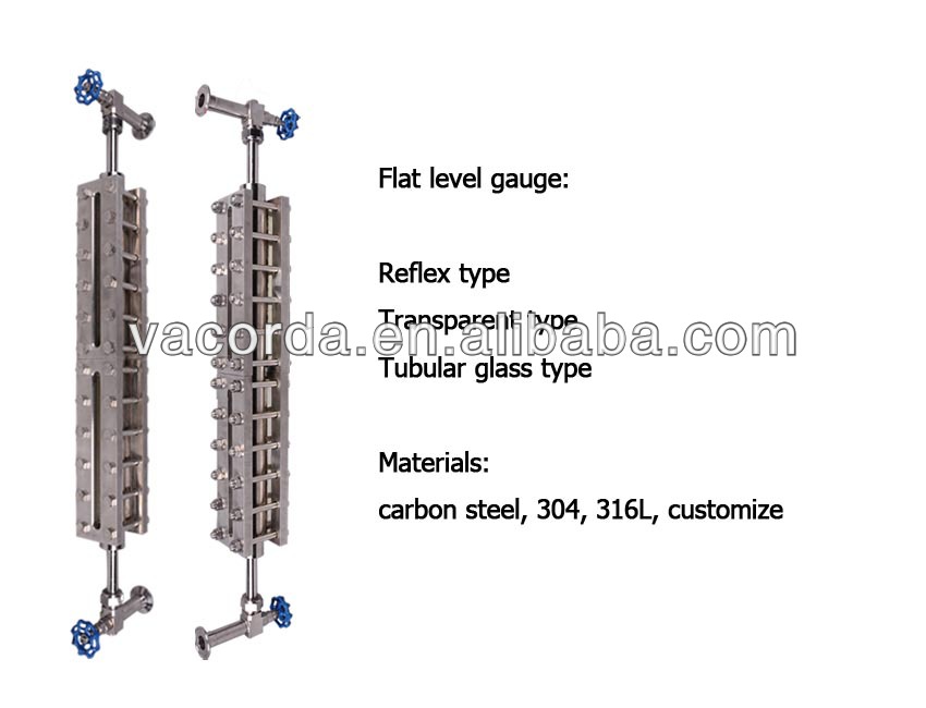 High Pressure Carbon Steel Reflex Level Gauge For Water Tank Boiler