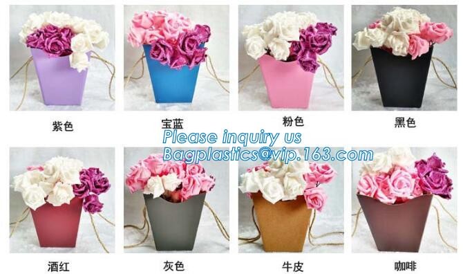 Customized Red Printed Kraft Paper Shopping Bag with Ribbon Handles and Bowknot,Kraft Paper Shopping Bag with Kinds off