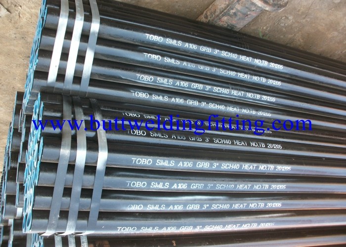 1/2 inch to 24 inch Carbon Steel Seamless Pipes with Black Painting , BWE/PE