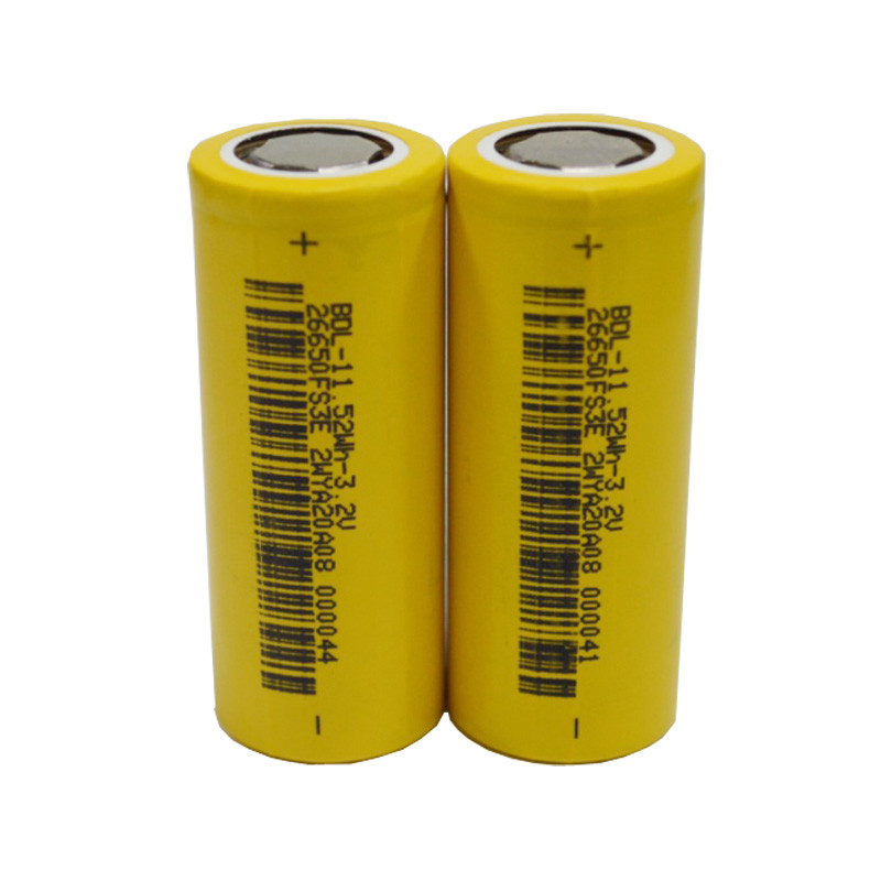 3600mAh 11.52Wh 3.2V Lithium Rechargeable Battery 26650 Lifep04 Cells