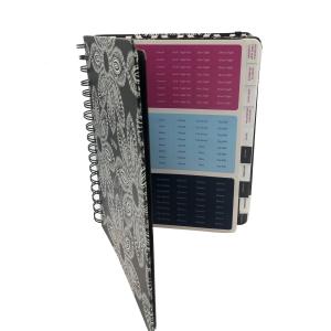 2mm Custom Spiral Bound Book Planner Journal Notebook CMYK Colorful Printing