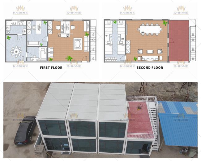 Flat Pack Container Office With Accommodation