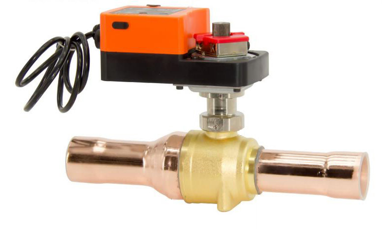 Refrigeration Control Compact ball Valve Brass -30degree For R22