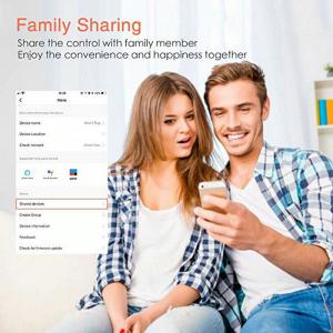 Smart Socket US Wifi Plug with Surge Protector, Voice Control Smart outlet Work