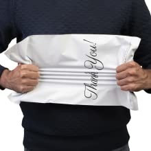Waterproof Thank You Poly Mailers , Handled Poly Mailing Bag 12 X 15.5