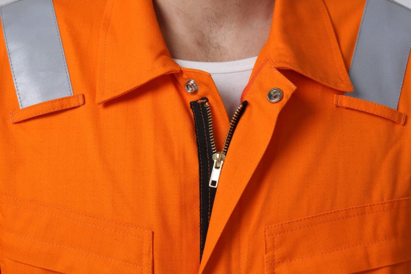 99% Cotton Arc Flash Clothing , IEC61482 Arc Proof Overalls