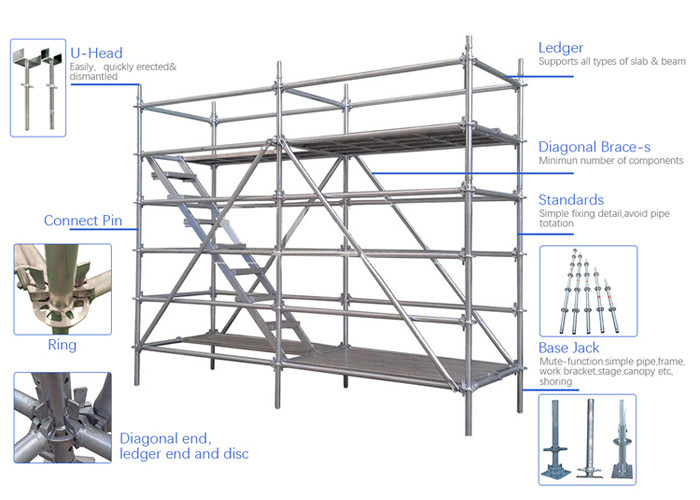 Safety Aluminum Scaffolding Tower Outdoor Work Bench Easy Assembled