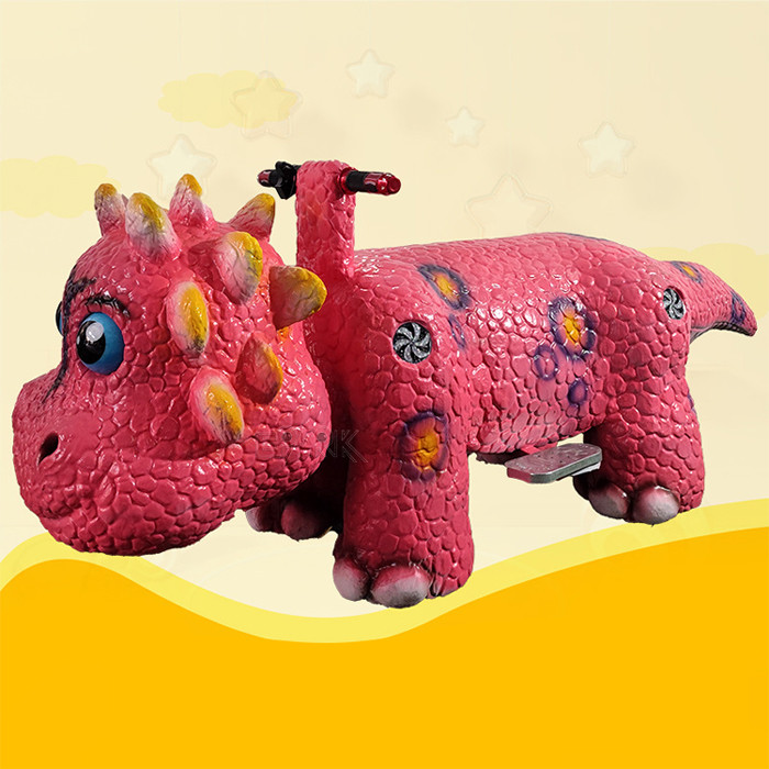 Mall Cartoon Animal Coin Operated Kids Ride Small cute dino ride