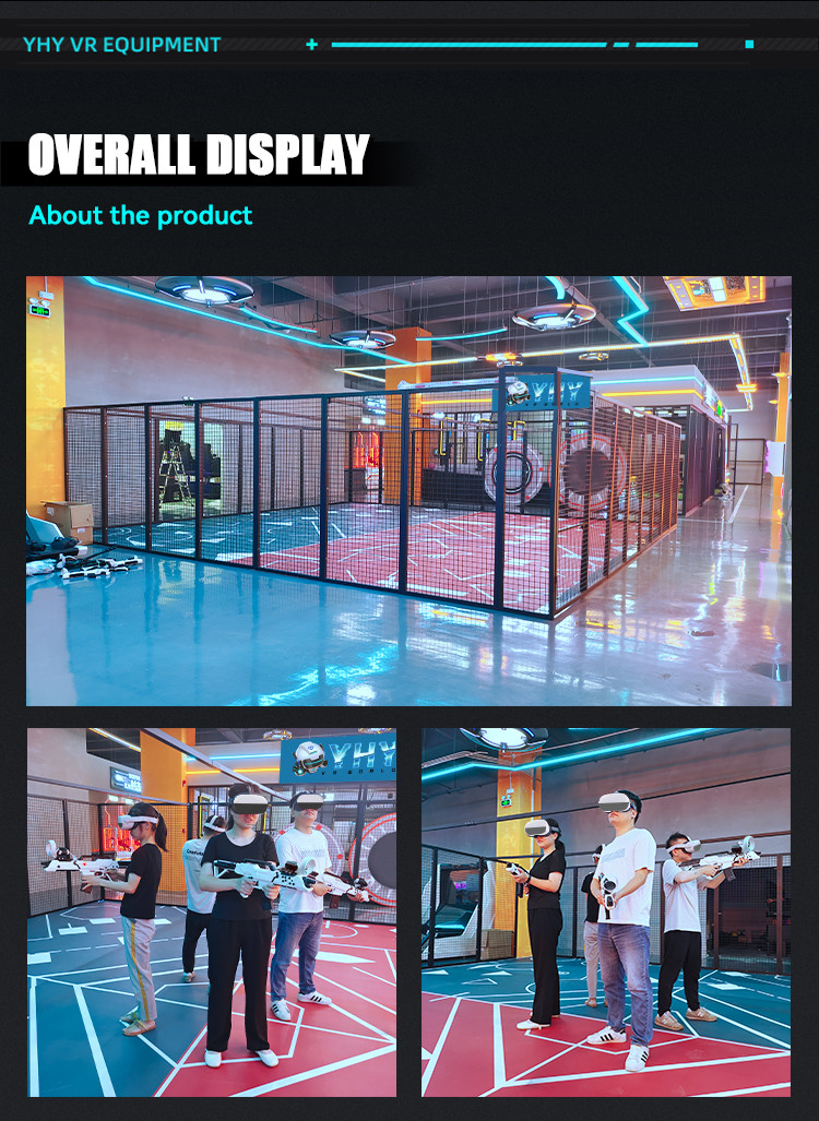YHY New Launched 4 Players VR Shooting Simulator with 360 Free Roam and Multiplayer Games