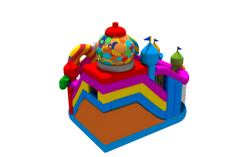 Supplier Inflatable Combos Happy Easter Candy Theme Inflatable Bouncy House Castle