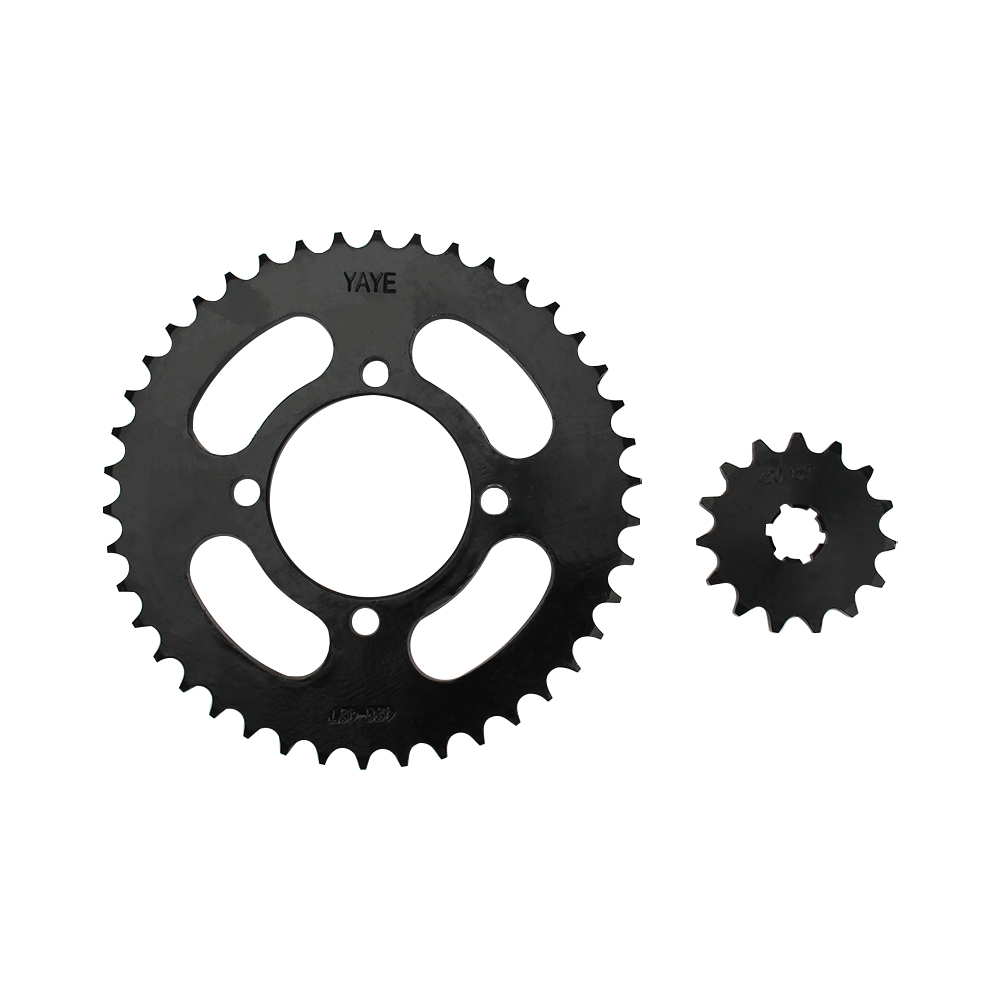 Motorcycle Chain Sprocket Kit For Honda CG125 Suzuki GN125 WY125 ZJ125 CD70