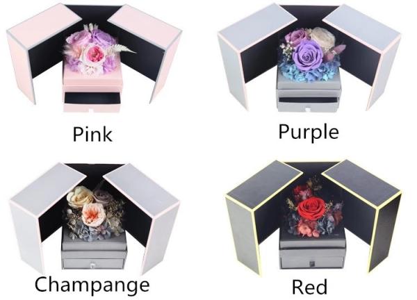 Best Valentines′ Day Gift Everlasting Real Preserved Rose Flower in Drawer Gift