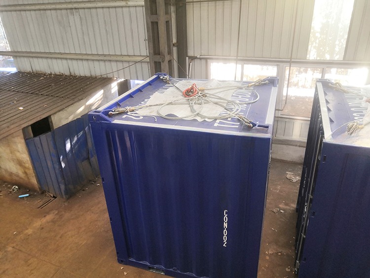 ISO 10855 Standard 8ft Mini Storage Box Container with External Dimensions of 2438 x 2438 x 2896 mm and 8100 kgs Payload