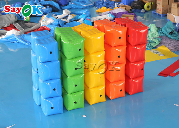 Portable Indoor Outdoor Cube Inflatable Stool Ottoman