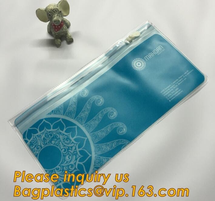 Plastic Bag OEM Custom PVC Loop Handle Image Printed Plastic Shopping Bag,Promotional Clear Waterproof Plastic Cosmetic