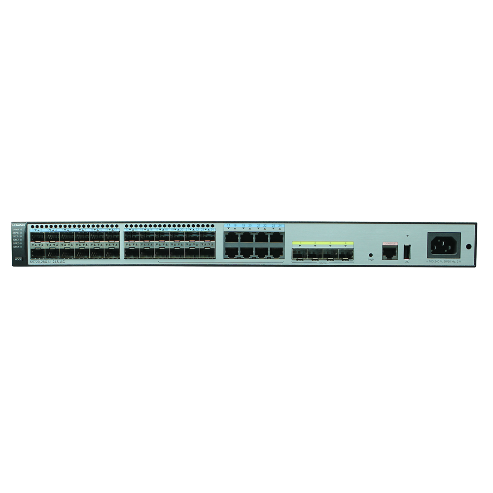 10/100/1000Mbps Transmission Rate Hua Wei S5720-28X-Li-24s-AC 28 Ports SNMP Gigabit Switch