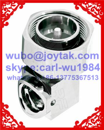 4.3-10 connector male solder type right angle for 1/2 superflex cable all brass