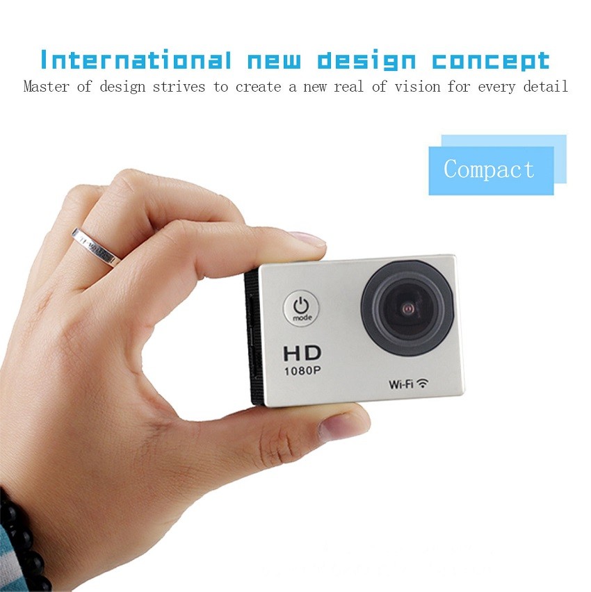 Vlog Remote 1080P Sports Camera Waterproof Outdoor DV Full HD 2.0 Inch
