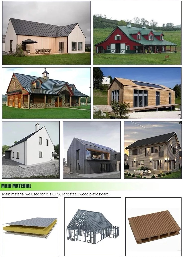 2 Bedroom Temporary Light Steel Prefab House With Rockwool Insulation