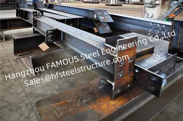 Q345B H Section Steel Column And Beam Construction For Commercial Industrial Buildings