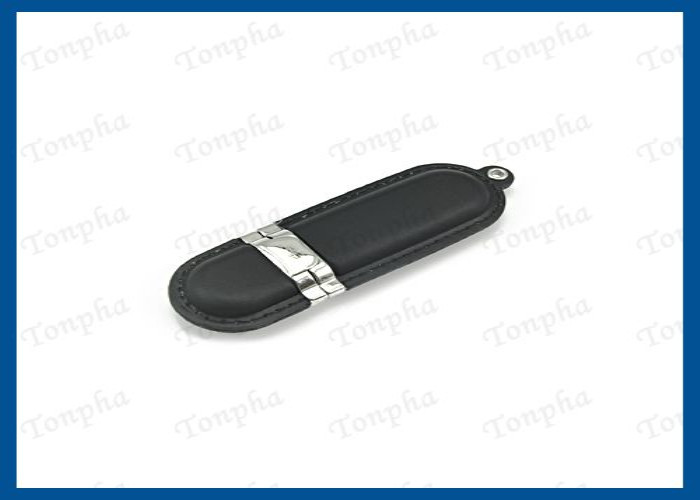 Genuine Leather USB Flash Drive Memory Stick With Customized Engraved Logo