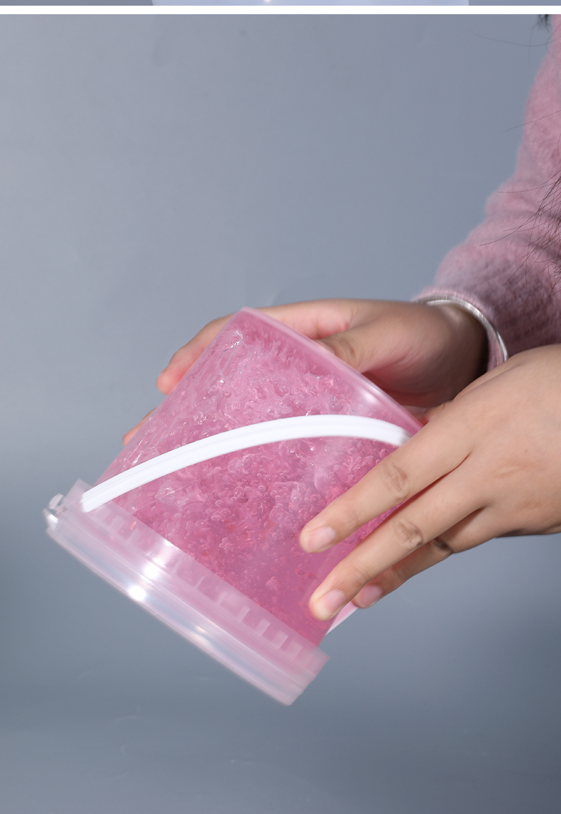 Plastic 1L Buckets Pail for Paint BPA Free and Transparent Ice Cream Packaging