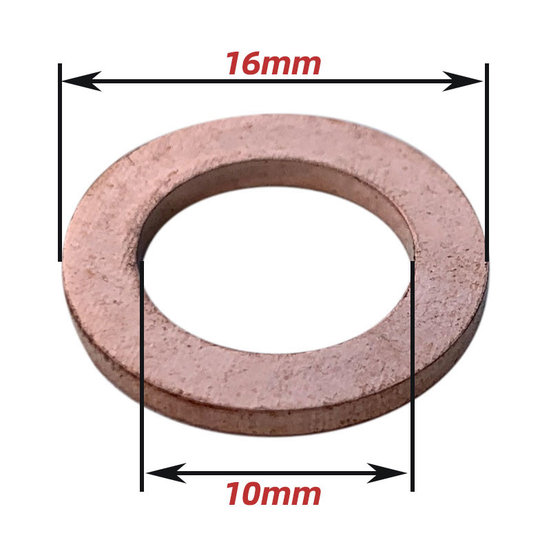 M10 Standard Banjo Fitting Crush Washers 10*14*1.2MM Flat Surface