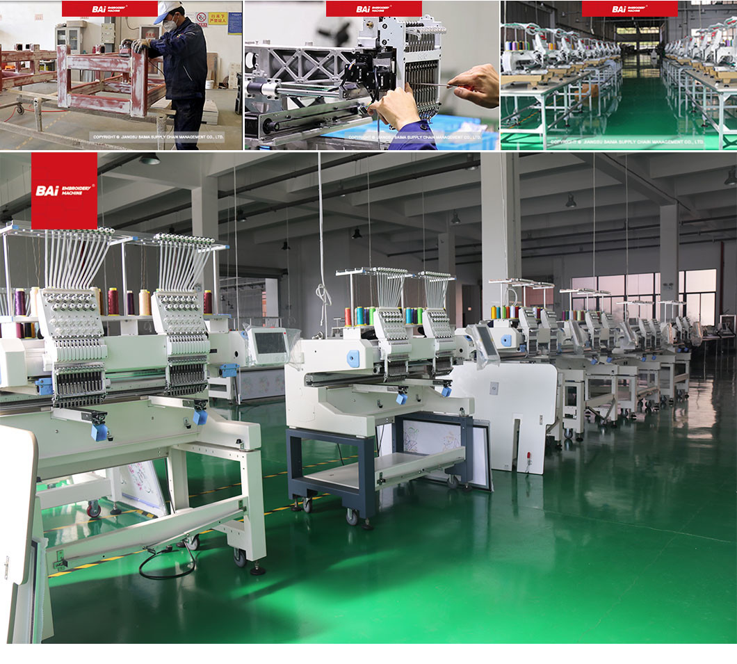 Cap Chain Stitch Embroidery Machine 500mm 2 Head Embroidery Machine