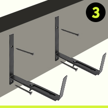 Versatile Wall Mounted Planter Box Bracket for Patio Rail Planters and Bird Feeders